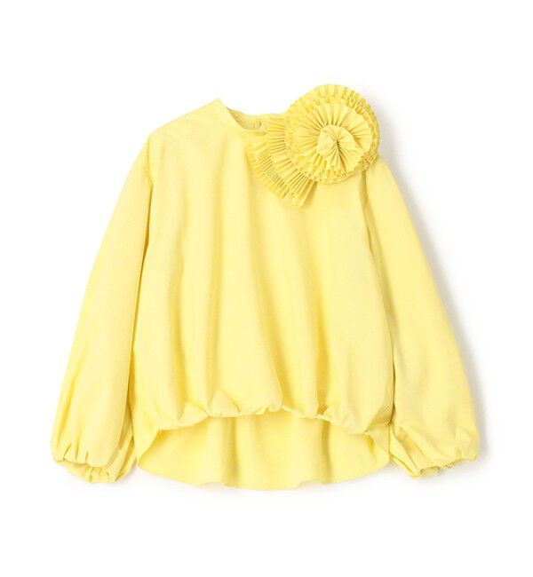 Ballsey「ポリエステルタイプライター ボリュームブラウス」|シャツ・ブラウス|21 イエロー