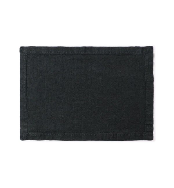 TOMORROWLAND HOME「ウォッシャブルリネンテーブルマット」|食器・キッチングッズ|19 ブラック