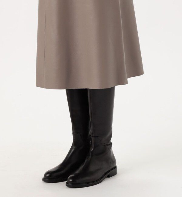 TOMORROWLAND BUYING WEAR「【別注】CINQUANTA ナッパレザースカート」|台形|