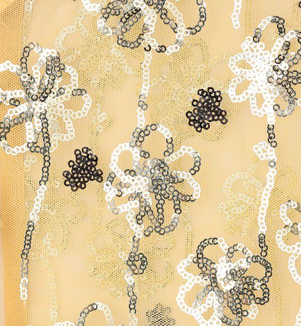 MACPHEE「メッシュスパンコール Vネックプルオーバー」|シャツ・ブラウス|