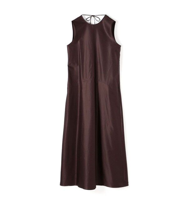 BACCA「コットンバックサテン ロングワンピース」|ワンピース|49 ダークブラウン