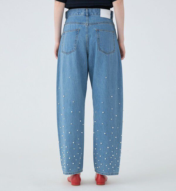 MACPHEE「【WEB限定】パールデニム コクーンテーパードパンツ」|デニム|