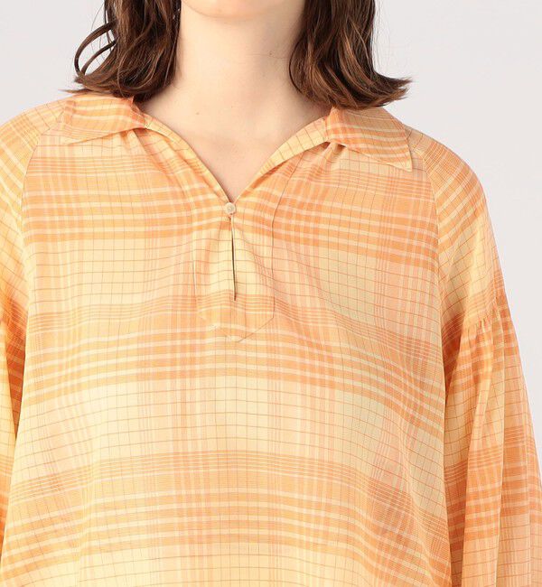 MACPHEE「コットンオーガンジー チュニックブラウス」|シャツ・ブラウス|