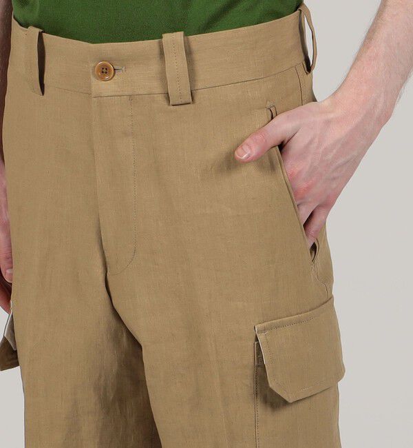 TOMORROWLAND MENS「60リネン カーゴパンツ」|カーゴ|