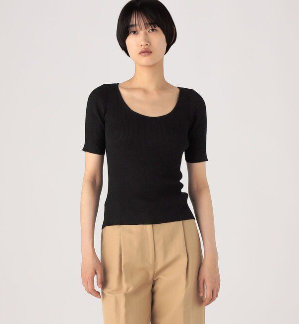 Ballsey「ストレッチラミー ラウンドネックプルオーバー」|ニット・セーター|