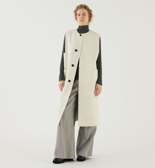 GALERIE VIE「ウールダブルフェイス カラーレスジレ」|ダウンベスト・ベスト|