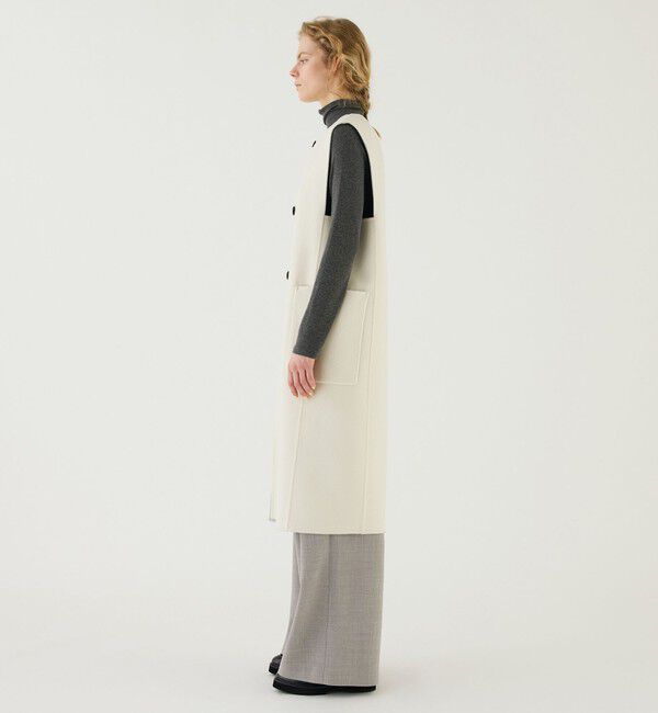 GALERIE VIE「ウールダブルフェイス カラーレスジレ」|ダウンベスト・ベスト|