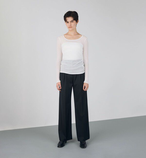 DES PRES「ライトシアーサッカー ラウンドネックプルオーバー」|Tシャツ・カットソー|