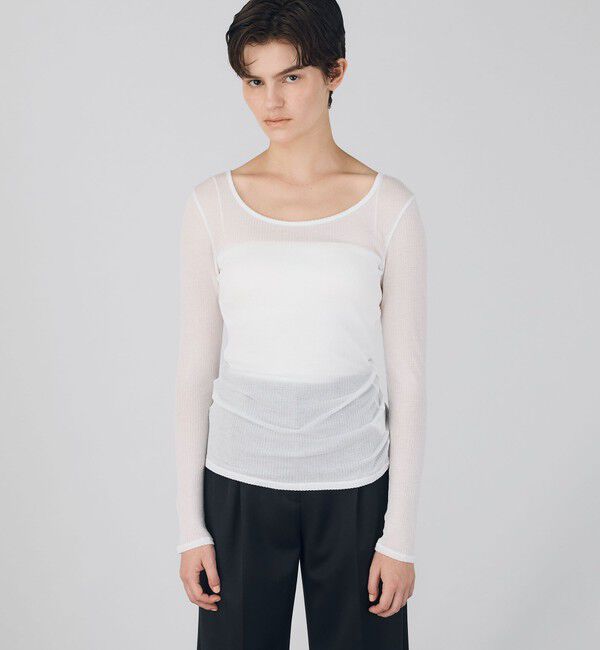 DES PRES「ライトシアーサッカー ラウンドネックプルオーバー」|Tシャツ・カットソー|