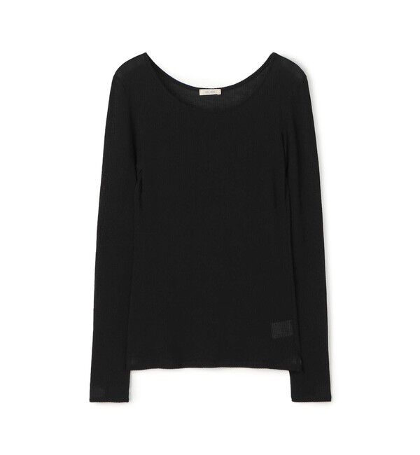 DES PRES「ライトシアーサッカー ラウンドネックプルオーバー」|Tシャツ・カットソー|19 ブラック