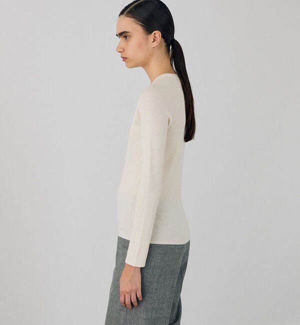 DES PRES「ウーステッドウールリブ クルーネックプルオーバー」|ニット・セーター|