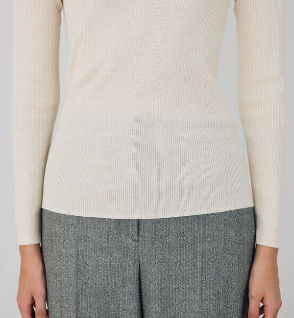 DES PRES「ウーステッドウールリブ クルーネックプルオーバー」|ニット・セーター|