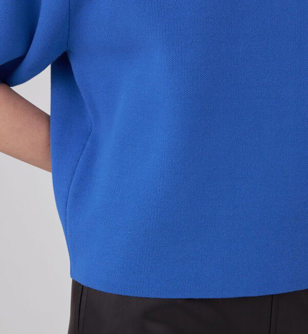 MACPHEE「【WEB限定】 ダブルニット ハーフスリーブプルオーバー」|ニット・セーター|