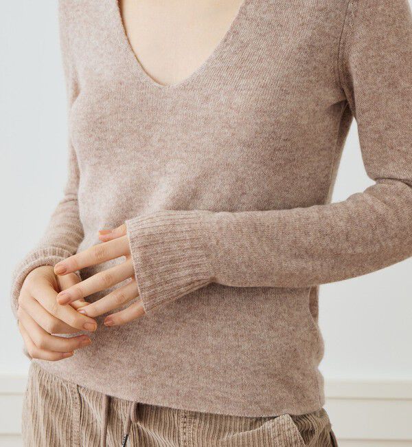 JAMES PERSE「ソフトフェザーウェイト ディープVネックプルオーバー WOKC3065」|ニット・セーター|