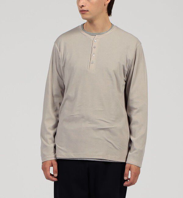 TOMORROWLAND MENS「ストレッチ天竺 レイヤードカットソー」|Tシャツ・カットソー|