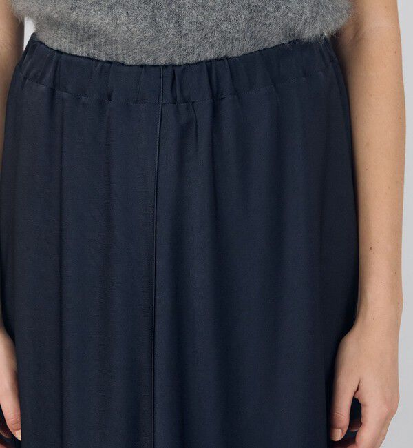 DES PRES「サテンジョーゼット マーメイドスカート」|フレア|