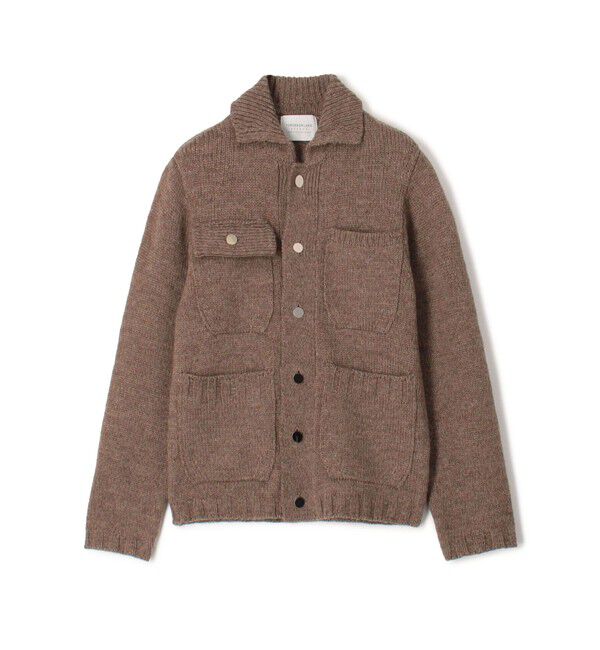 TOMORROWLAND MENS「TOMORROWLAND tricot ハイランドウール ニットブルゾン」|ニット・セーター|45 キャメル