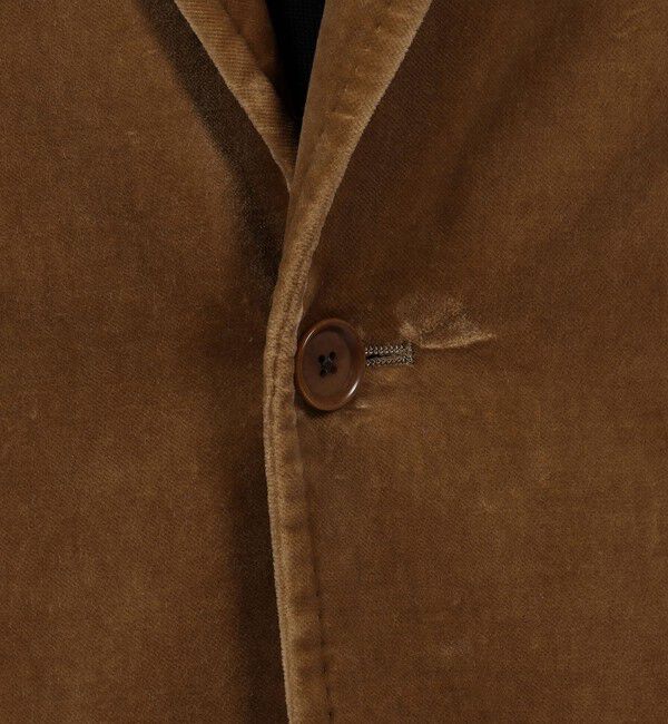 TOMORROWLAND MENS「ウォッシュドベルベット シングルブレステッド 2Bジャケット PONTOGLIO」|テーラードジャケット|