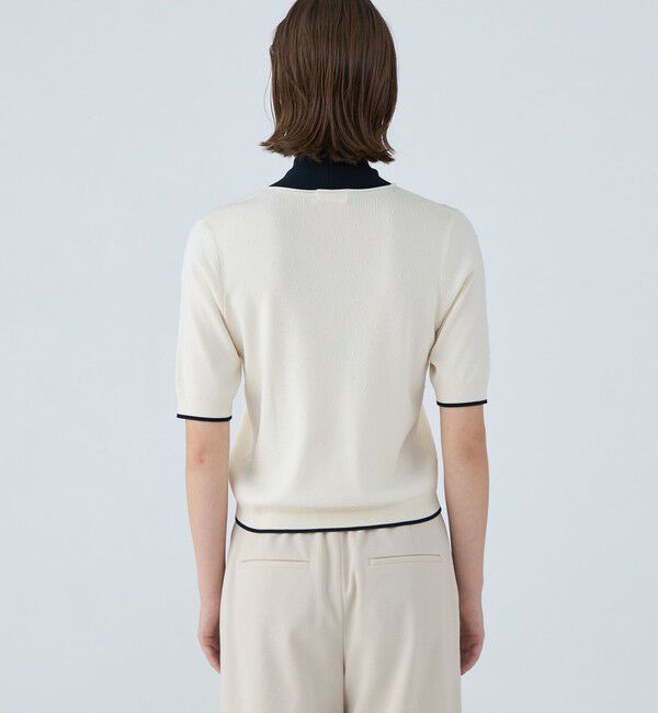 Ballsey「ストレッチタックドット ボウタイプルオーバー」|ニット・セーター|