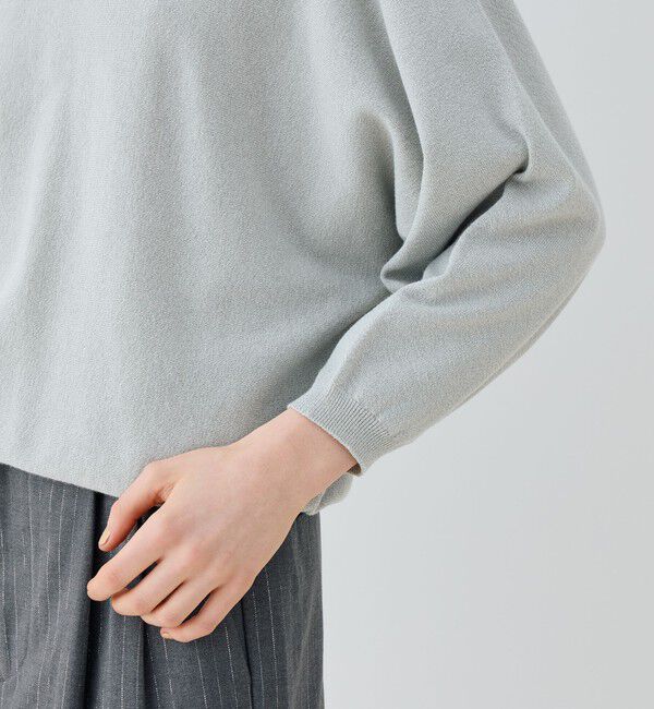 GALERIE VIE「ストレッチコットン ドルマンスリーブオーバー」|ニット・セーター|