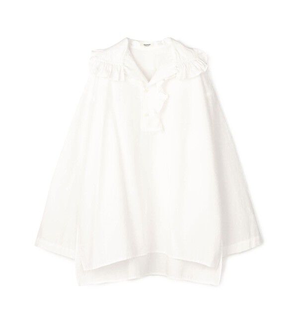 MACPHEE「コットンタイプライター プルオーバーシャツ」|シャツ・ブラウス|11 ホワイト