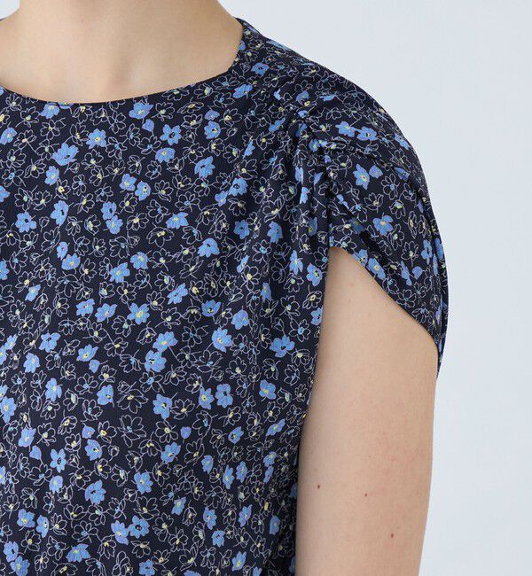 Ballsey「レジェフラワープリント ギャザートップワンピース」|ワンピース|