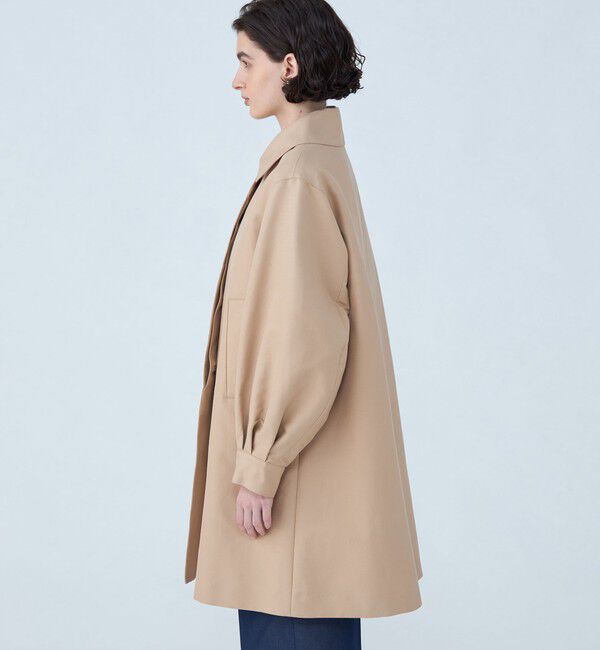 TOMORROWLAND collection「コットンシルクグログラン パフステンカラーコート」|ステンカラーコート|