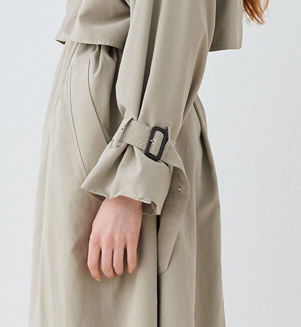 GALERIE VIE「ピーチクロス オーバートレンチコート」|トレンチコート|