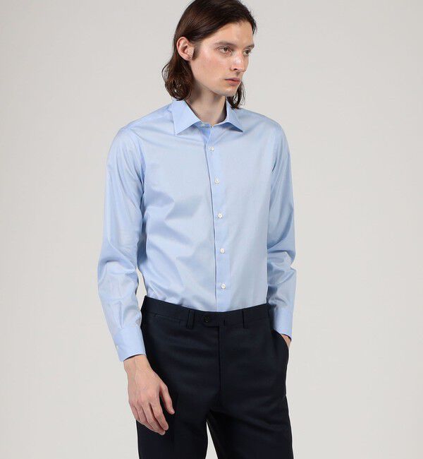 TOMORROWLAND MENS「120/2スーピマコットンツイル ワイドスプレッドカラー ドレスシャツ」|シャツ・ブラウス|