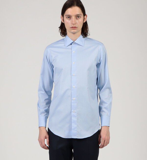 TOMORROWLAND MENS「120/2スーピマコットンツイル ワイドスプレッドカラー ドレスシャツ」|シャツ・ブラウス|