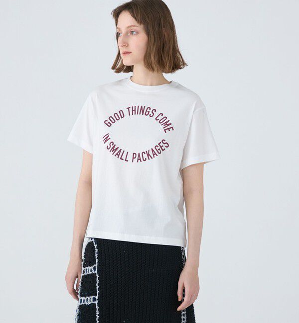 MACPHEE「コットンロゴプリント Tシャツ」|Tシャツ・カットソー|