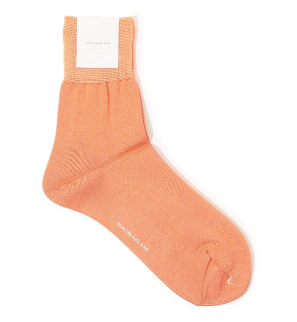 TOMORROWLAND GOODS「TOMORROWLAND シアーソックス」|ソックス|27 オレンジ