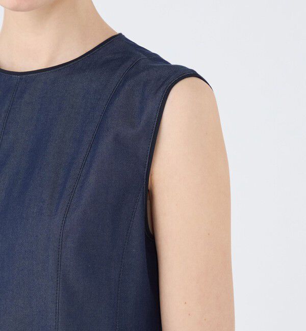 TOMORROWLAND collection「コットンシルクデニム プリンセスドレス」|ワンピース|