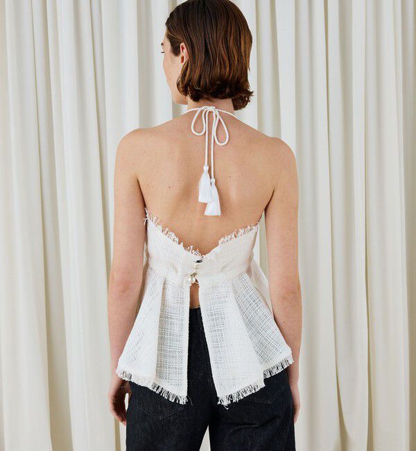 DES PRES「コットンナイロンバスケット ペプラムドールトップス」|キャミソール|