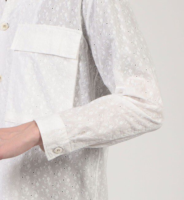 TOMORROWLAND MENS「【別注】GUY ROVER エンブロイダリー オーバーシャツ」|ブルゾン・スタジャン|