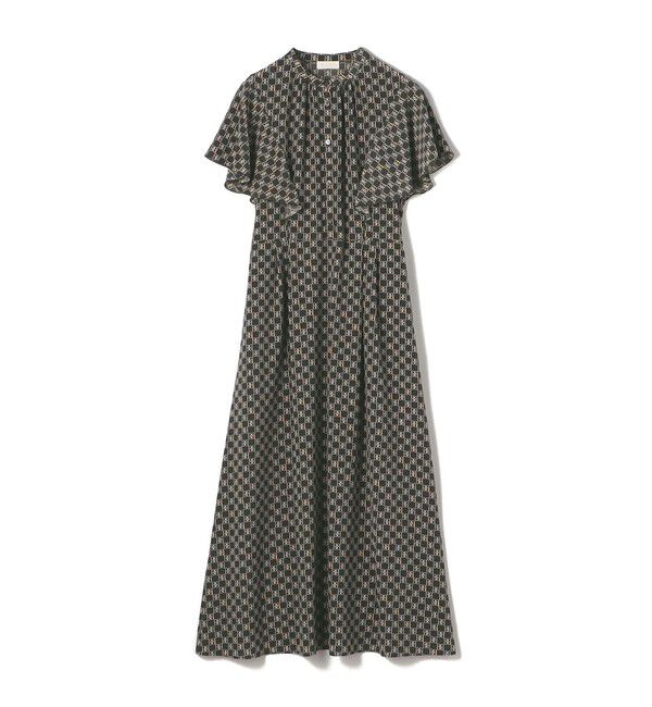 Ballsey「BBタイポグラフィプリント フレアスリーブワンピース」|ワンピース|18 ブラック系