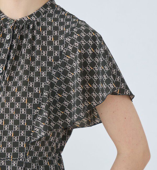 Ballsey「BBタイポグラフィプリント フレアスリーブワンピース」|ワンピース|