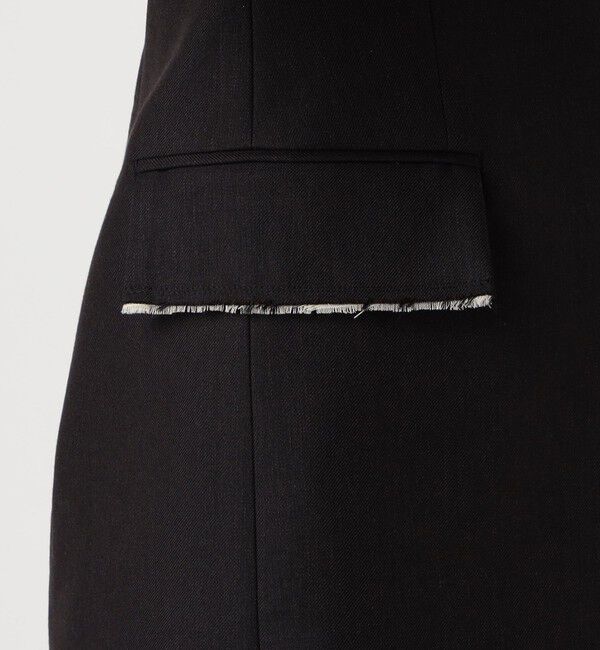 DES PRES「モヘヤウールリネン ノーカラージャケット」|テーラードジャケット|