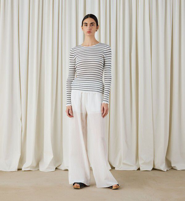 DES PRES「キュプラコットンストライプ イージーパンツ」|その他|