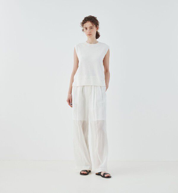 GALERIE VIE「ドライカノコ ノースリーブ プルオーバー」|ニット・セーター|