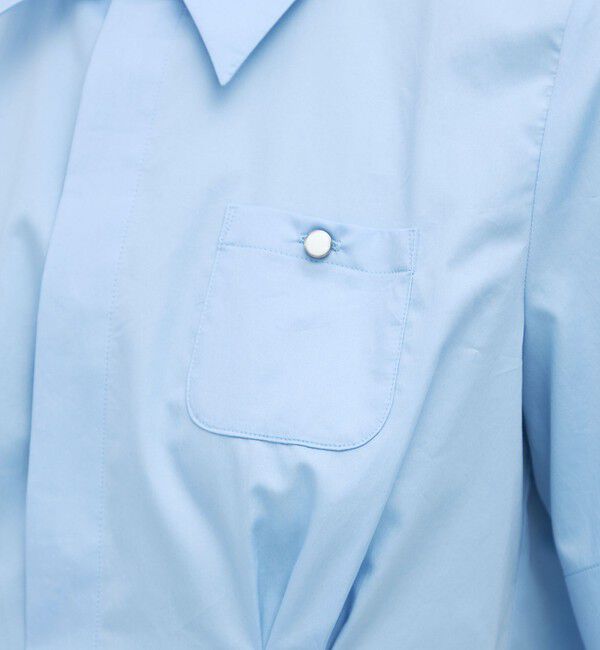 CABaN「コットンサテン ウエストタックシャツブラウス」|シャツ・ブラウス|