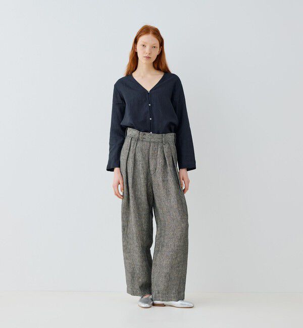 GALERIE VIE「ヘリテージリネン アーミースラックスパンツ」|スラックス|