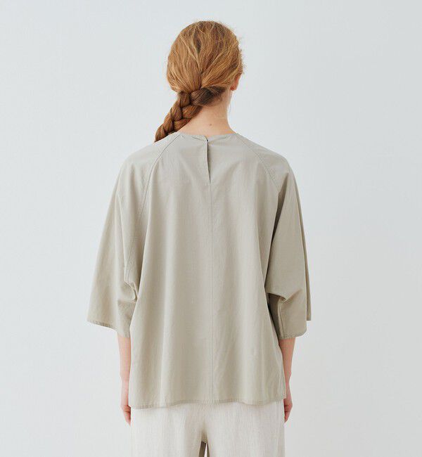 GALERIE VIE「コットンツイル クルーネックドルマン プルオーバーシャツ」|シャツ・ブラウス|