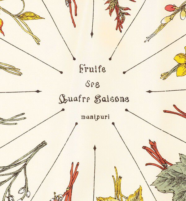 TOMORROWLAND GOODS「manipuri FRUIT シルクスカーフ」|バンダナ・スカーフ|