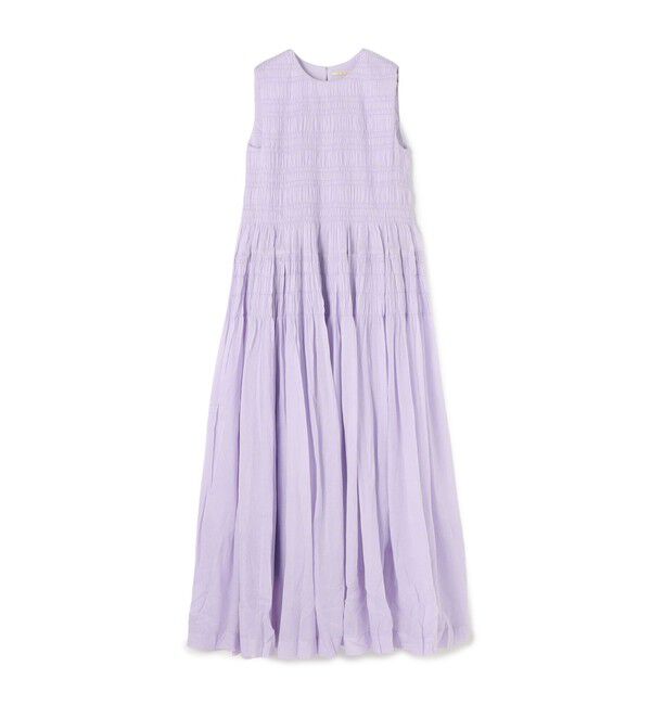 TOMORROWLAND BUYING WEAR「ne Quittez pas COTTON VOILE SHIRRING ドレス」|ワンピース|71 ライラック