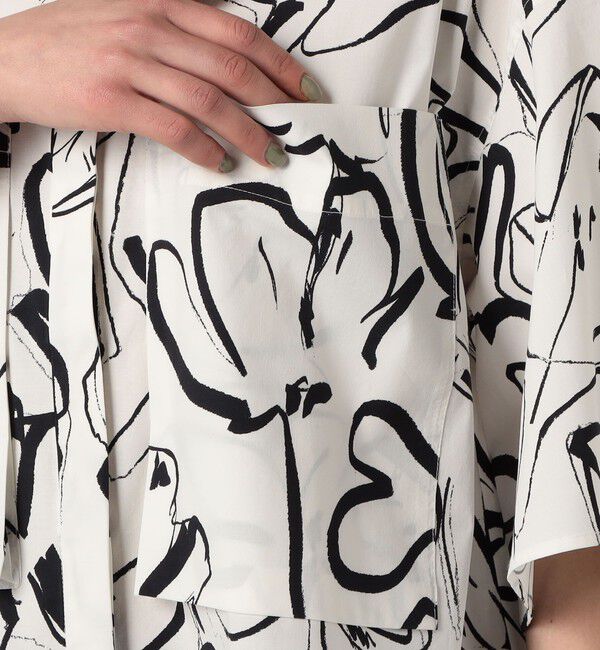 TOMORROWLAND GOODS「WRITEWELL big pocket ハーフスリーブシャツ」|シャツ・ブラウス|