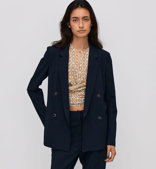 BACCA「シアサッカー ダブルジャケット」|テーラードジャケット|