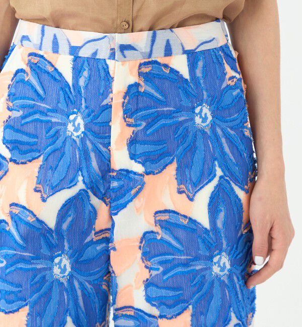 TOMORROWLAND collection「プルメリアジャカード ワイドストレートパンツ」|その他|