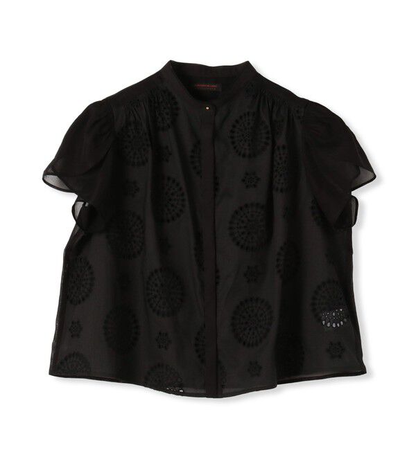 TOMORROWLAND collection「コットンコンビネーション ペタルスリーブブラウス」|シャツ・ブラウス|19 ブラック