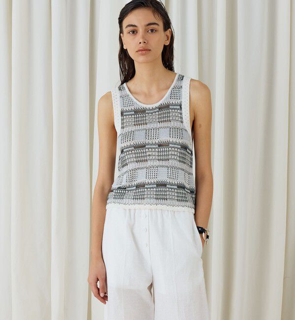 DES PRES「レーヨンタックステッチ タンクトップ」|タンクトップ|